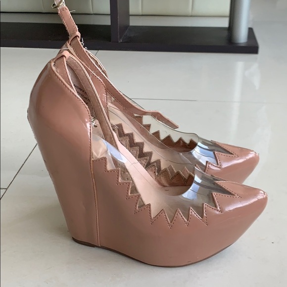 Jeffrey Campbell Audrey Two Patent Leather Wedges - Picture 2 of 5